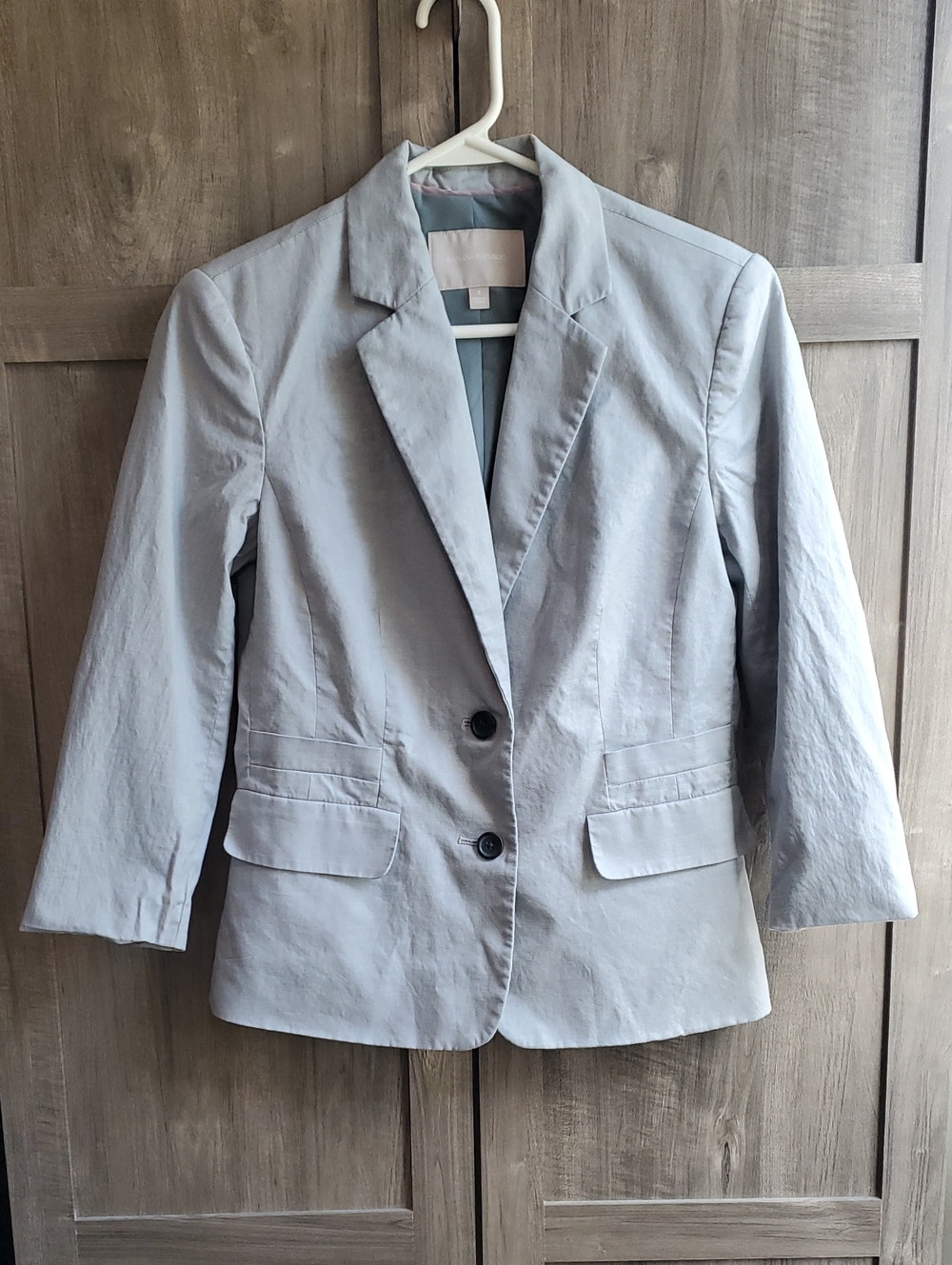 Banana Republic Light Gray Women's Tailored Blazer